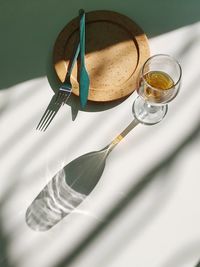 Close-up of drink on table