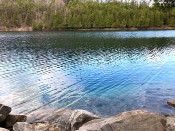 Scenic view of lake