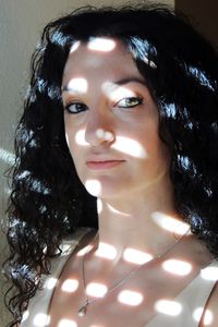 Close-up portrait of young woman