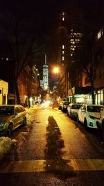 City street at night