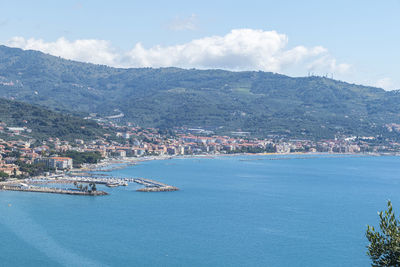 Aerial view of diano marina