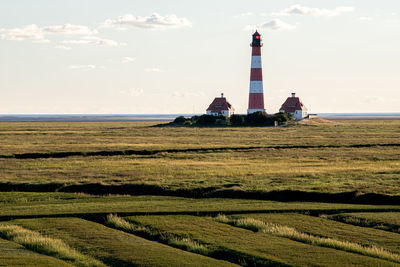 Westerheversand lighthouse in the evening