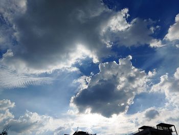 Low angle view of clouds in sky
