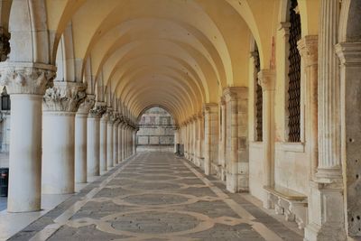 Corridor of historic building