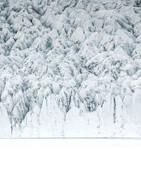 Snow covered landscape glacier lake white