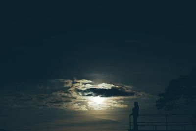 Scenic view of sea against sky at sunset