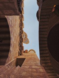 Low angle view of historical building against sky