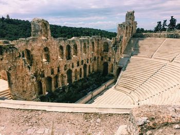 View of abandoned amphitheater