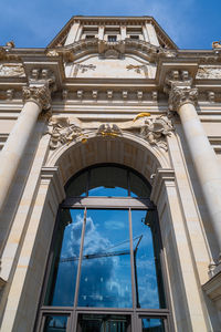 Low angle view of building against sky