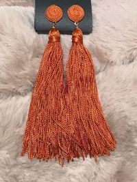 Christmas decoration hanging in snow