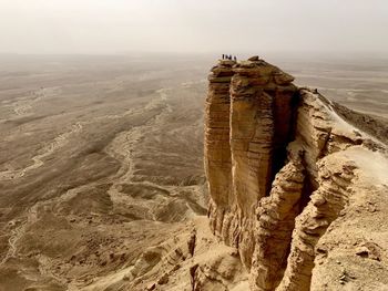 An epic view of the edge of the world near riyadh, saudi arabia.