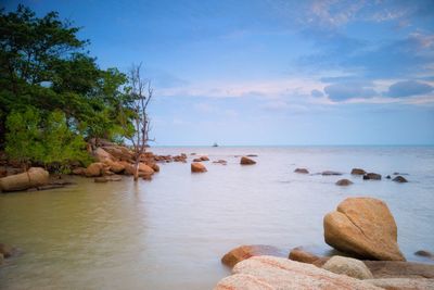 Scenic view of sea against sky