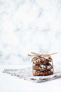 Close-up of chocolate cake