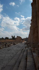 Panoramic view of historic building against sky