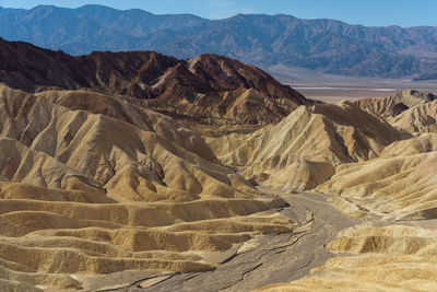 Aerial view of a desert