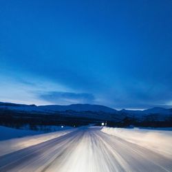 Highway against blue sky