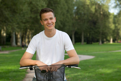 Portrait of a smiling young man