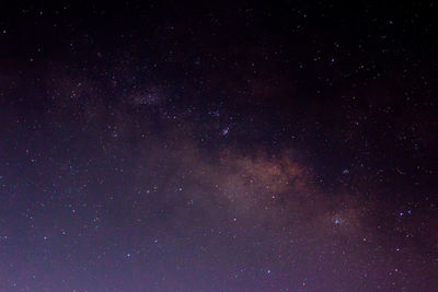 Low angle view of star field against star field