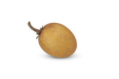Close-up of apple against white background
