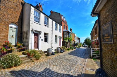 Street amidst buildings in town