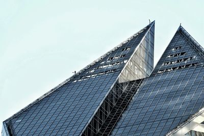 Low angle view of modern office building