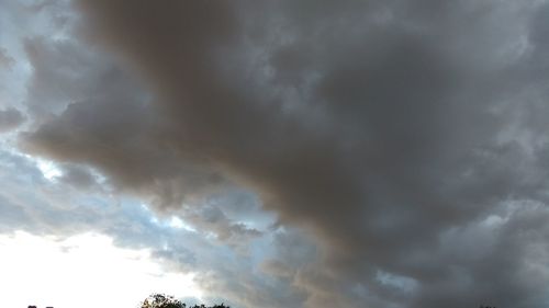 Low angle view of storm clouds in sky