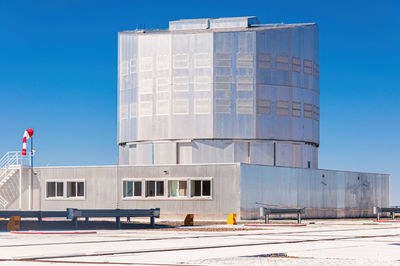 Low angle view of building against clear sky