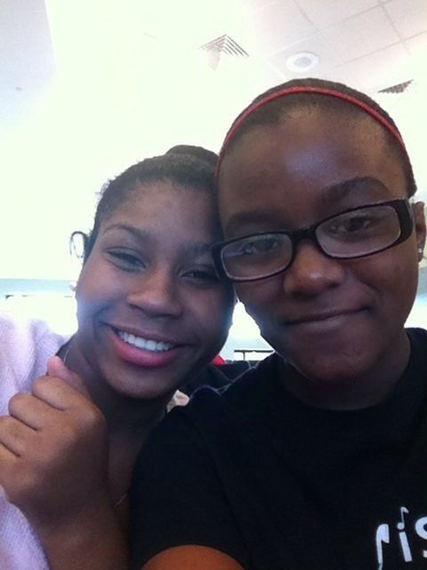 Me and my sis at lunch