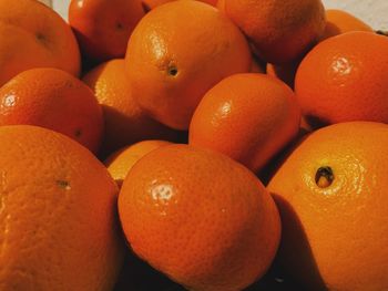 Full frame shot of oranges in market