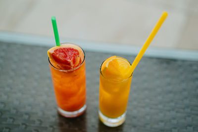 Close-up of drink on table