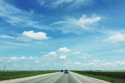 Road passing through landscape