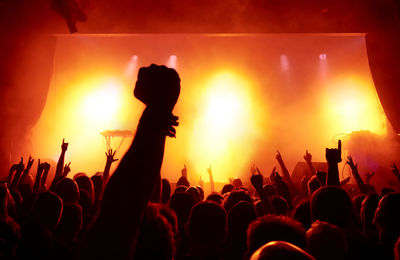 Crowd at music concert