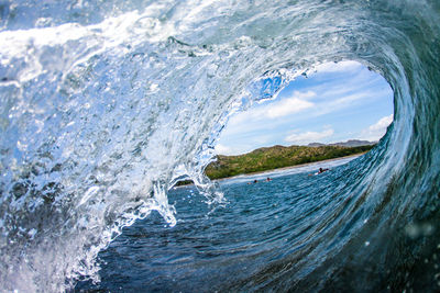 View from inside of a barrel