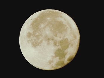 Close-up of moon against black background