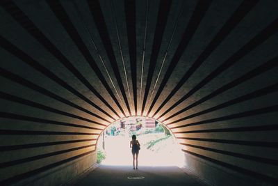 Interior of tunnel