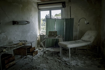 Interior of abandoned home