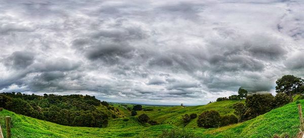 Scenic view of landscape against sky
