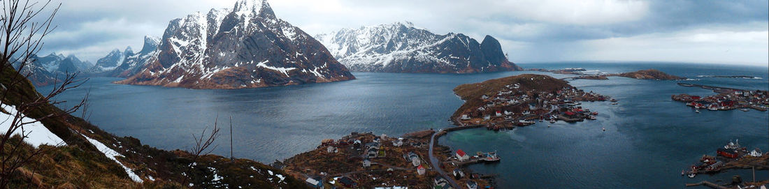 Panoramic view of sea against sky