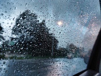 Raindrops on glass window