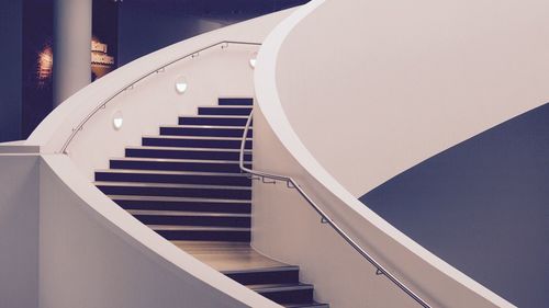 Low angle view of staircase in building