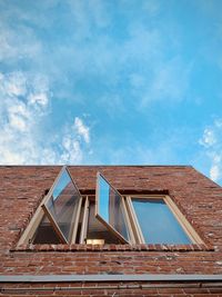 Low angle view of building against sky