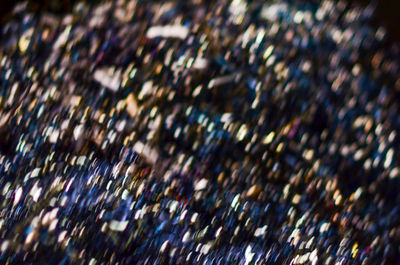 Defocused image of illuminated lights