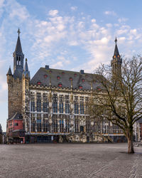 Impressive town hall of aachen, nrw, germany