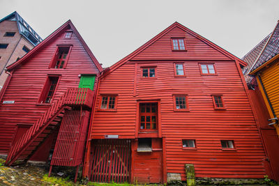 Low angle view of building against sky