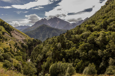 Scenic view of mountains