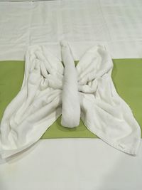 Close-up of white fabric