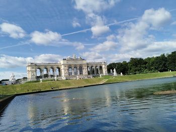 View of historical building against cloudy sky