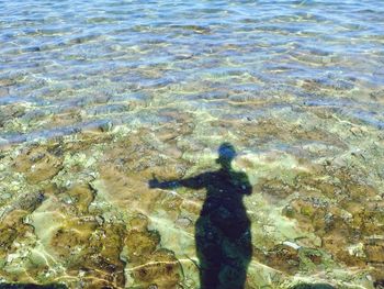 People standing in water