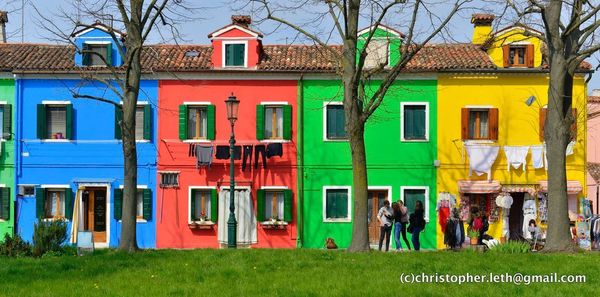 Group of people in front of building