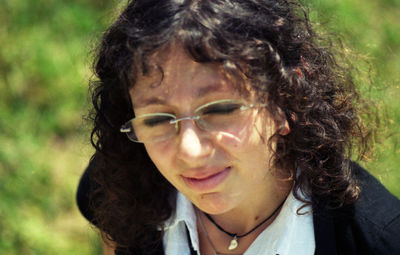 Portrait of woman smiling